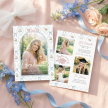Wilde bloem Roze Strik Foto Afstuderen