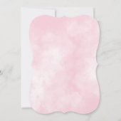 Wilde bloem  roze tandheelkundige douche kaart (Achterkant)