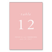 Wilde Bloem Roze Waterverf Elegante Trouwfoto Kaart (Voorkant)