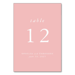 Wilde Bloem Roze Waterverf Elegante Trouwfoto Kaart