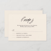 Wilde bloem RSVP (Voorkant / Achterkant)