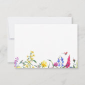 wilde bloem RSVP kaartje (Achterkant)