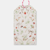 Wilde Bloem Rustieke Baby Shower Bedankt Cadeaulabel (Achterkant)