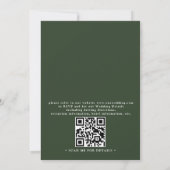 Wilde Bloem Rustieke Landelijke Boho QR Code Bruil Kaart (Achterkant)