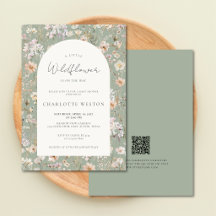 Wilde Bloem Salie Groene Boog Herfst Baby Shower