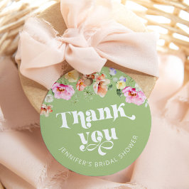 Wilde bloem salie groene bruiloft feest bedankt bedankjes labels