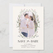 Wilde bloem save the date (Voorkant)