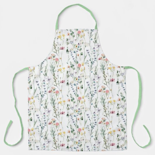 Wilde bloem schort (Voorkant)