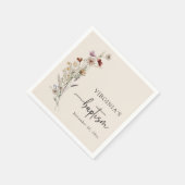 Wilde bloem servet (Hoek)