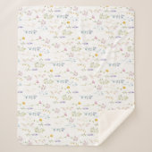 Wilde bloem sherpa deken (Voorkant)