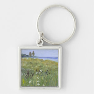 Wilde bloem sleutelhanger