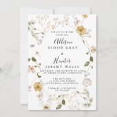 Wilde bloem sparen de Datum Kaart (Voorkant)