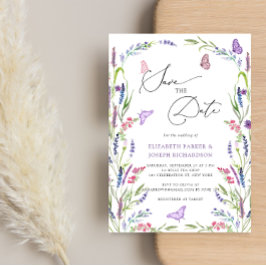 Wilde bloem sparen de Datum Kaart