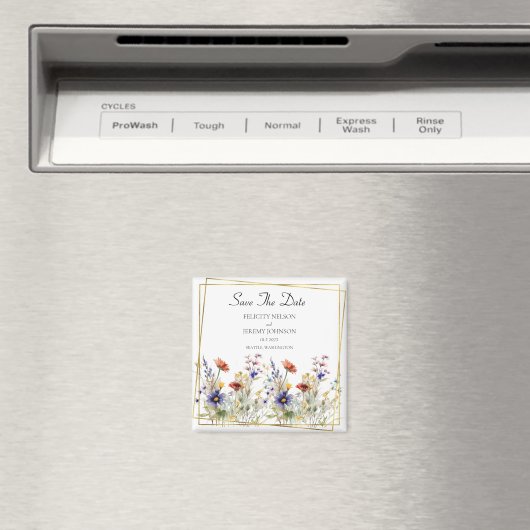 Wilde bloem sparen de Datum Magneet (Insitu (Vaatwasser))