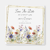 Wilde bloem sparen de Datum Magneet (Voorkant)