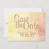 Wilde bloem sparen de Datum Save The Date (Achterkant)