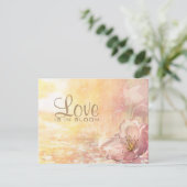 Wilde bloem sparen de Datum Save The Date (Staand voorkant)