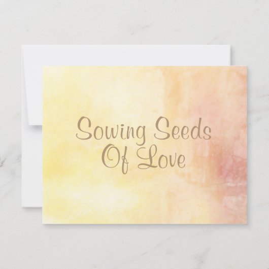 Wilde bloem sparen de Datum Save The Date (Achterkant)