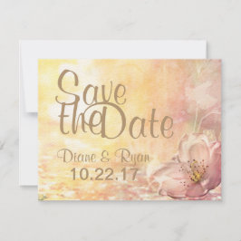 Wilde bloem sparen de Datum Save The Date