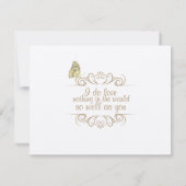 Wilde bloem sparen de Datum Save The Date (Achterkant)