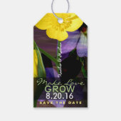 Wilde bloem sparen de Labels van de Datum Cadeaulabel (Voorkant)