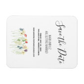 Wilde bloem sparen de Magnet van de Datum Magneet (Horizontaal)