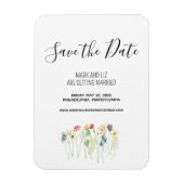 Wilde bloem sparen de Magnet van de Datum Magneet (Verticaal)