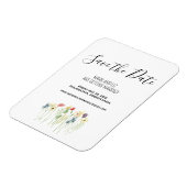 Wilde bloem sparen de Magnet van de Datum Magneet (Linkerzijde)