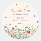 Wilde bloem Sticker (Voorkant)