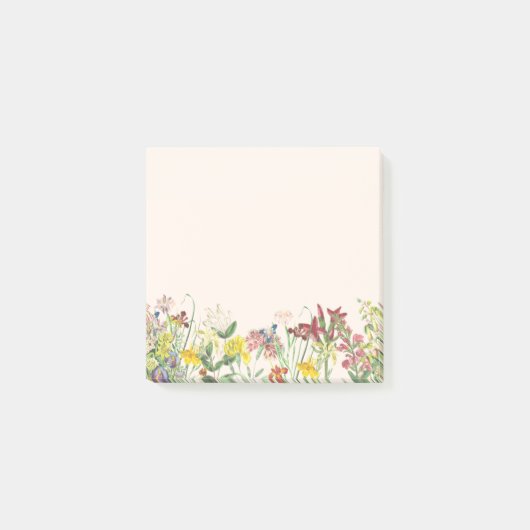 Wilde bloem Sticky Notes (Voorkant)