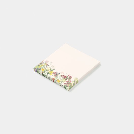 Wilde bloem Sticky Notes (Schuin)