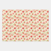 Wilde bloem Strawberry Field Nursery Inpakpapier Vel (Voorkant 3)