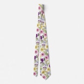 Wilde bloem stropdassen voor bloemthema bruiloft (Achterkant)