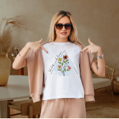 Wilde bloem  t-shirt