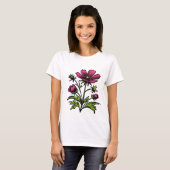 Wilde bloem t-shirt (Voorkant volledig)