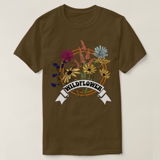 Wilde bloem t-shirt (Design voorkant)