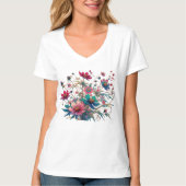 Wilde bloem t-shirt (Voorkant)