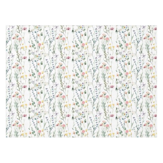 Wilde bloem tafelkleed (Voorkant (Horizontaal))