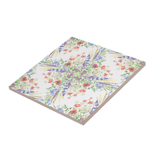 Wilde bloem tegeltje (Zijkant)