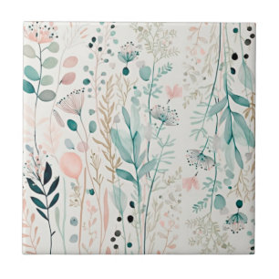 Wilde bloem tegeltje