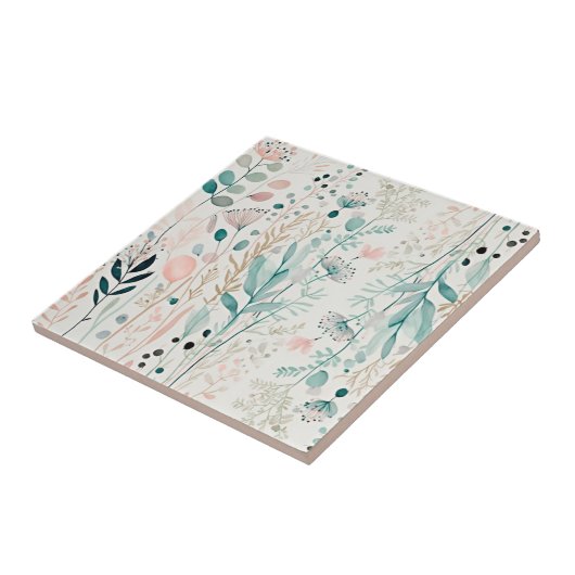 Wilde bloem tegeltje (Zijkant)