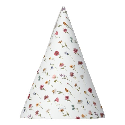 Wilde bloem Theme Birthday Party Wilde One Feesthoedjes (Links)