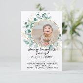 Wilde bloem Theme Jongen 2e verjaardag Uitnodiging Informatiekaartje (Staand voorkant)