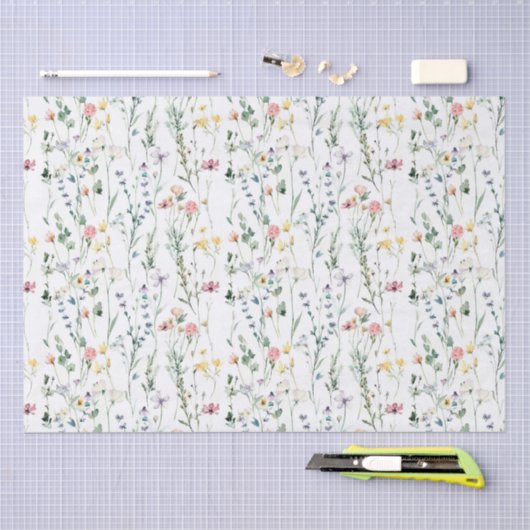 Wilde bloem tissuepapier (Craft)