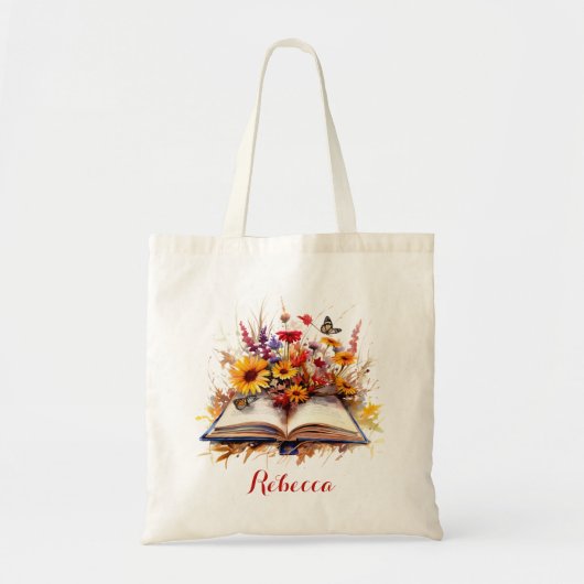 Wilde bloem tote bag (Voorkant)
