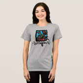 Wilde bloem Tri-Blend shirt (Voorkant volledig)