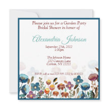 Wilde bloem Tuin Party Bridal Shower