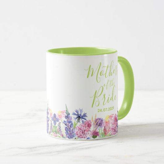 wilde bloem Tuinmoeder van de bride Mok (Voorkant rechts)