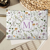 Wilde bloem Tuinpatroon Aangepast monogram Etui