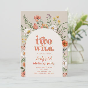 Wilde bloem Tweede uitnodiging van de Dag van de D